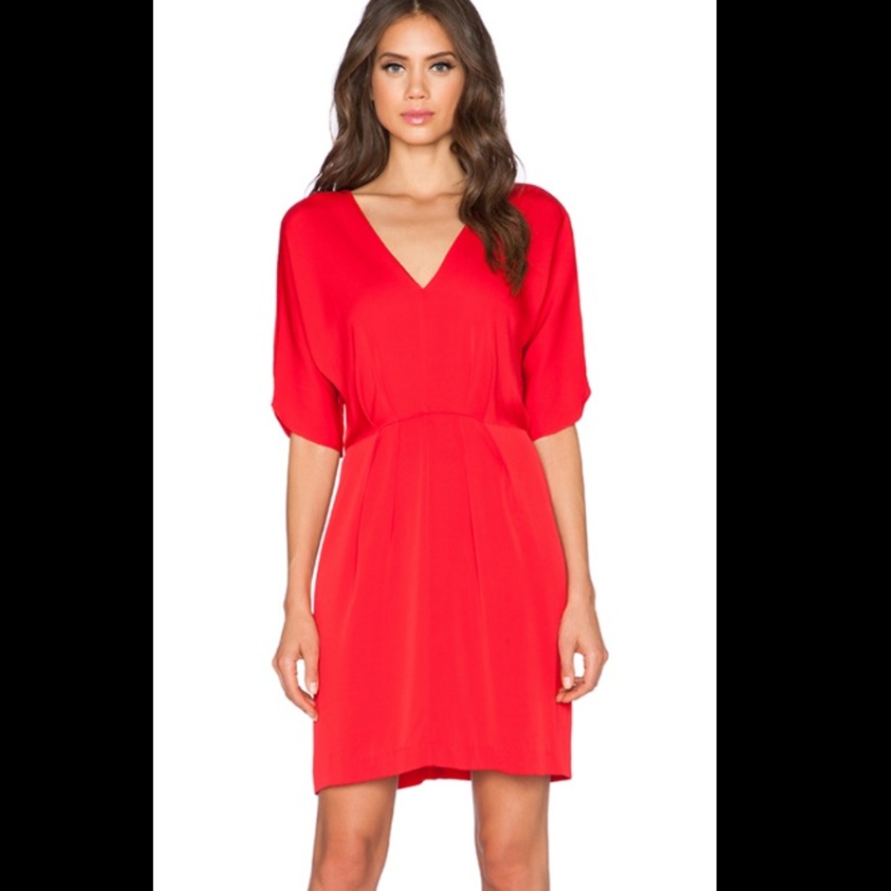 Milly silk dolman sleeve dress size 8